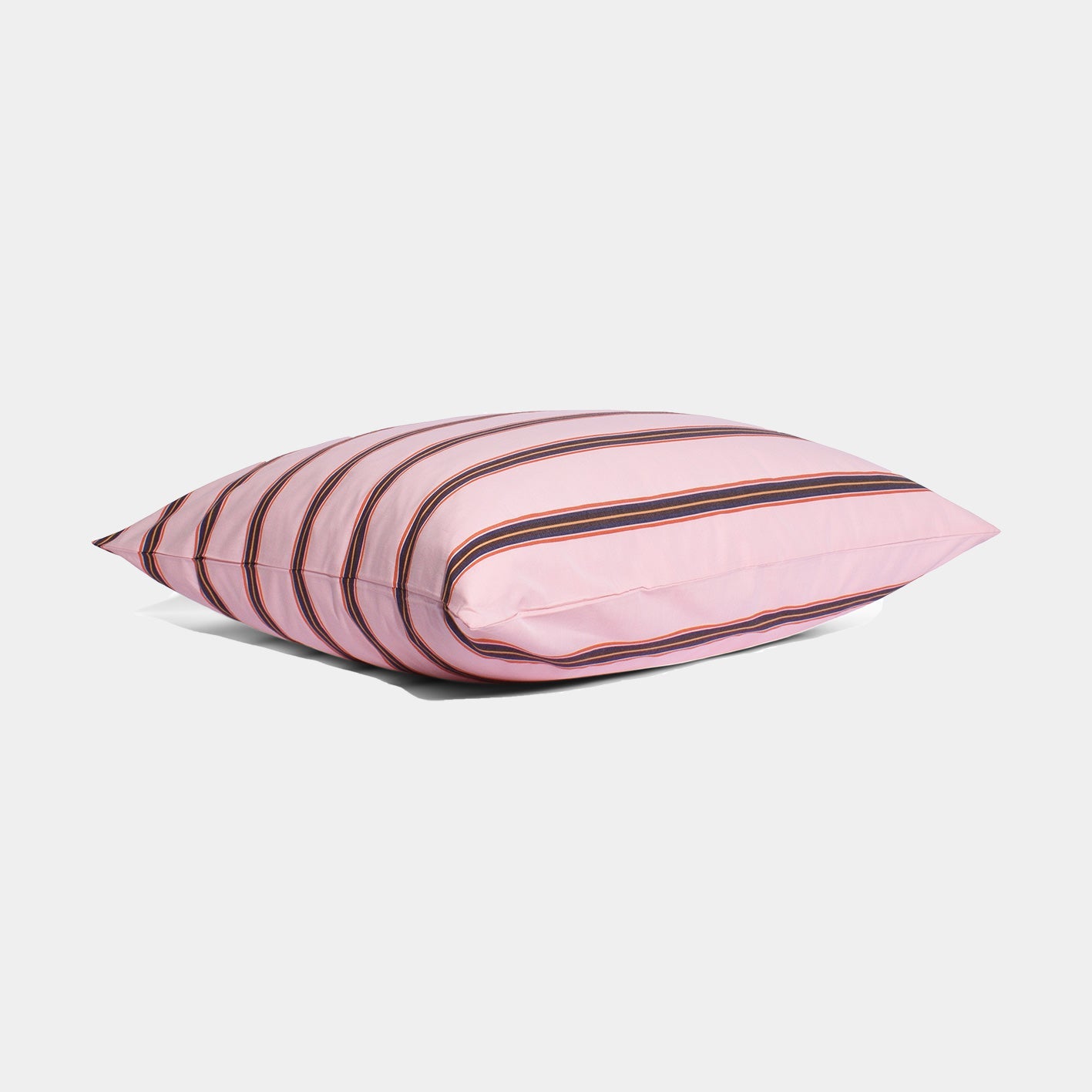 Pink and white striped pillow cases best sale