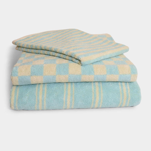 Pale blue online towels